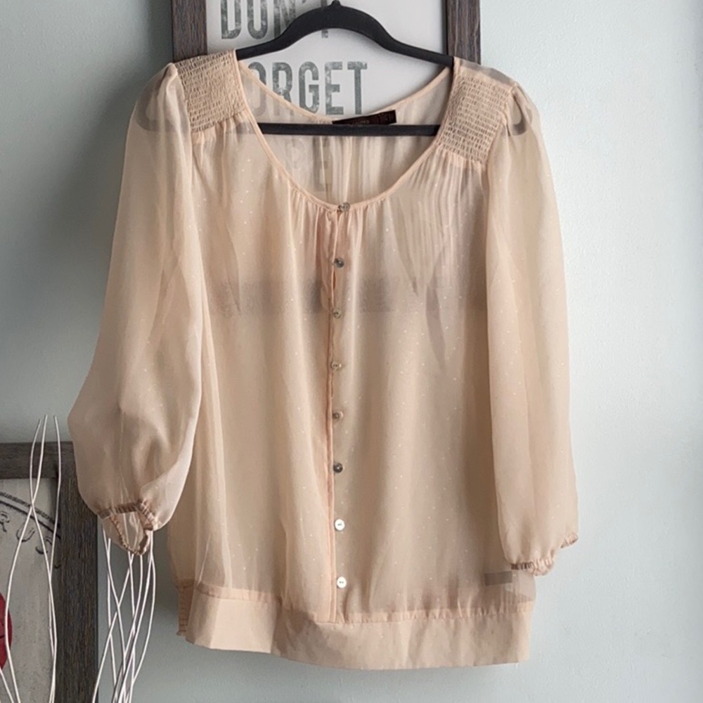 The Limited sheer blouse